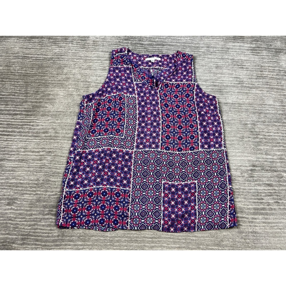 Violet + Claire Top Womens XL Multicolor V-Neck Sleeveless Polyester